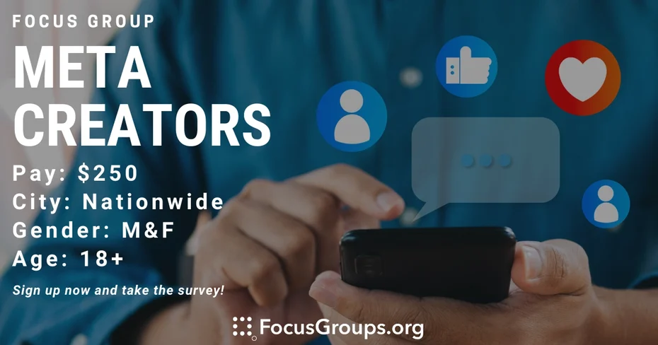 Focus Group for Meta Creators