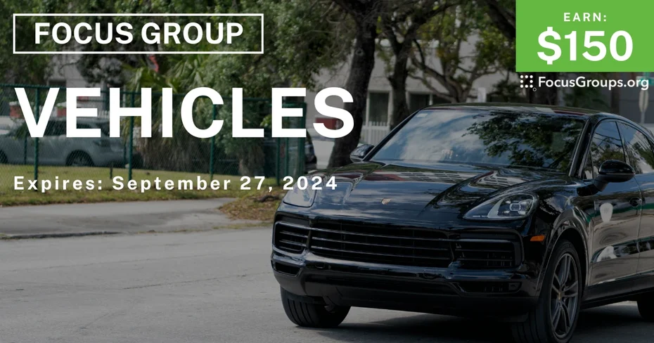 Focus Group in Irvine on Vehicles