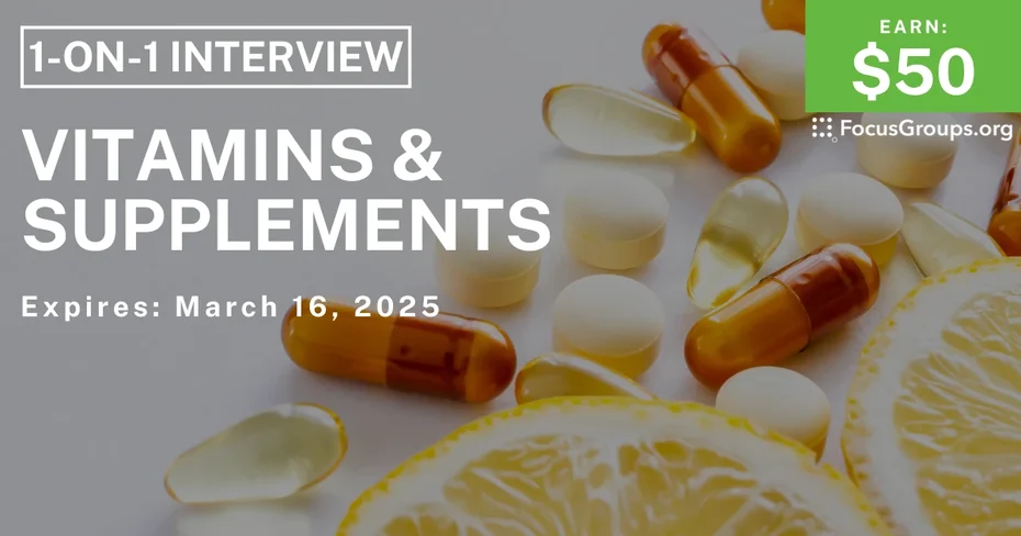 Research Study on Vitamins & Supplements