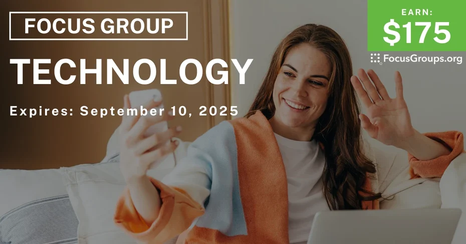 Focus Group in NYC on Technology - $175