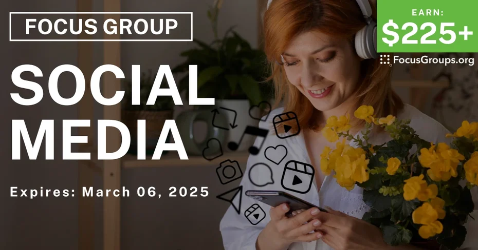 Focus Group in NYC on Social Media