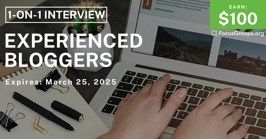 Research Study for Experienced Bloggers