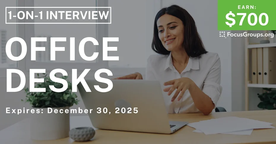 Research Study on Office Desks - $700 - $700 - 12/18/2025