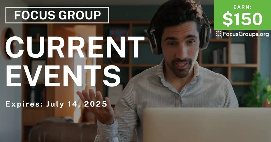 Focus Group in New Jersey on Current Events