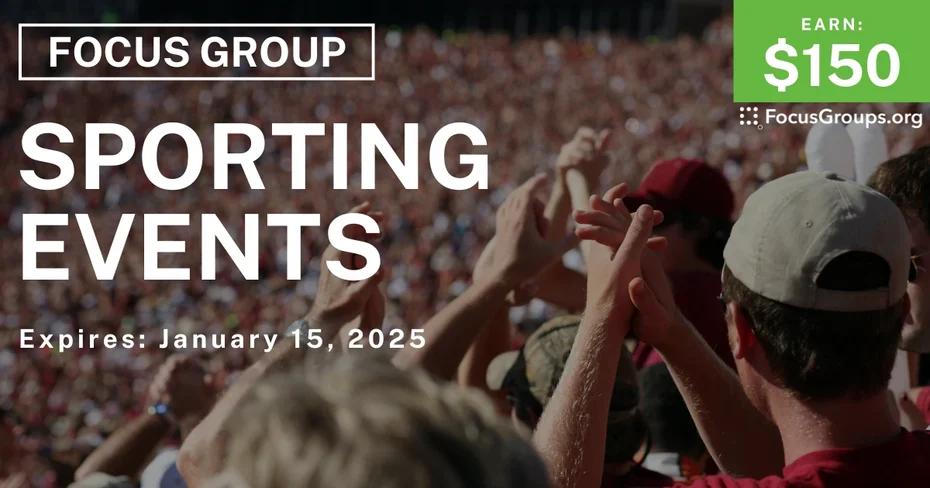 Focus Group in SF on Sporting Events