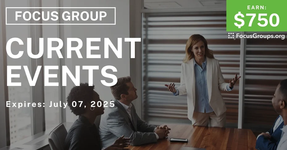 Focus Group in NYC on Current Events