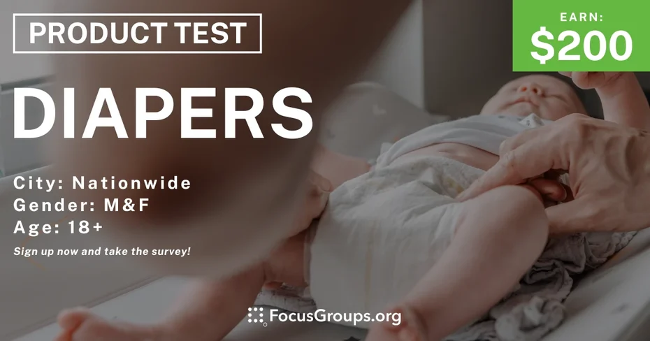 Product Test for Parents on Diapers