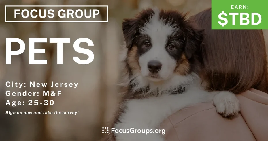 Focus Group in New Jersey on Pets