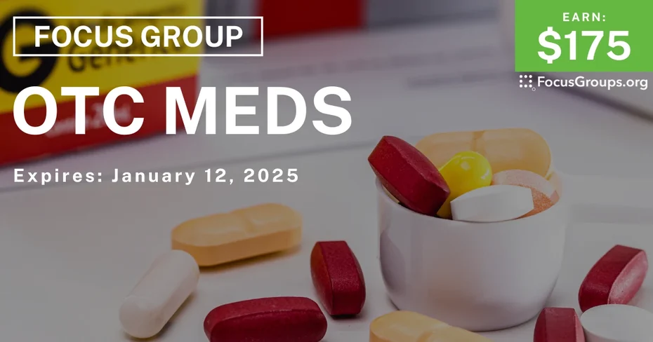 Focus Group in Dallas on OTC Meds