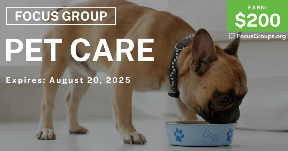 Focus Group for Gen Zs in Chicago on Pet Care - $200