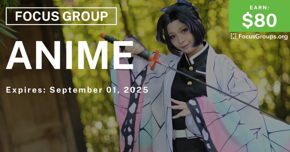 Research Study in SF on Anime - $80