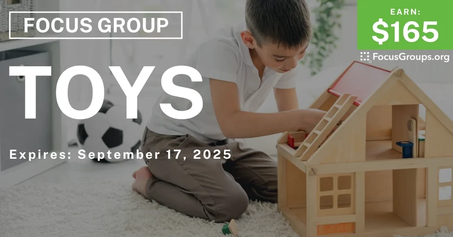 Focus Group for Parents & Kids in LA on Toys - $165