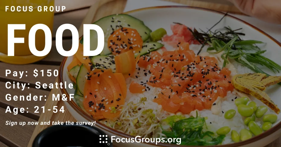 Focus Group on Food in Seattle