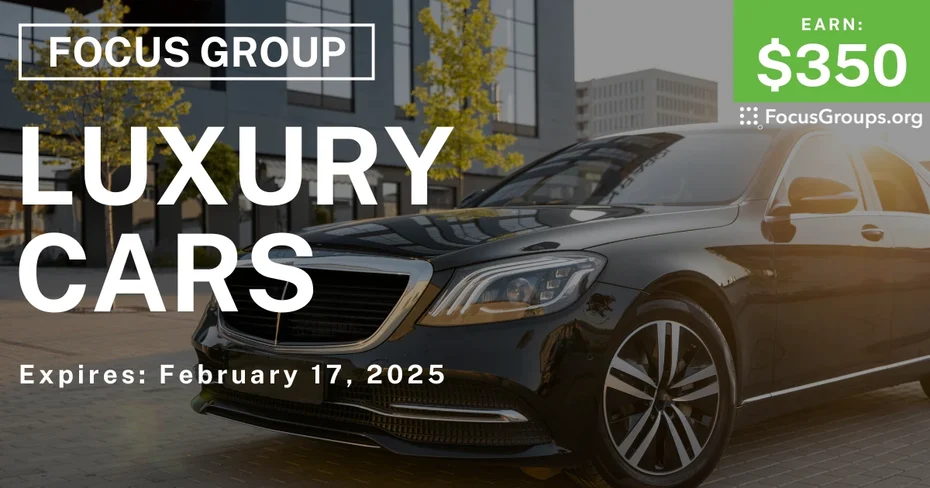 Focus Group in New Jersey on Luxury SUVs