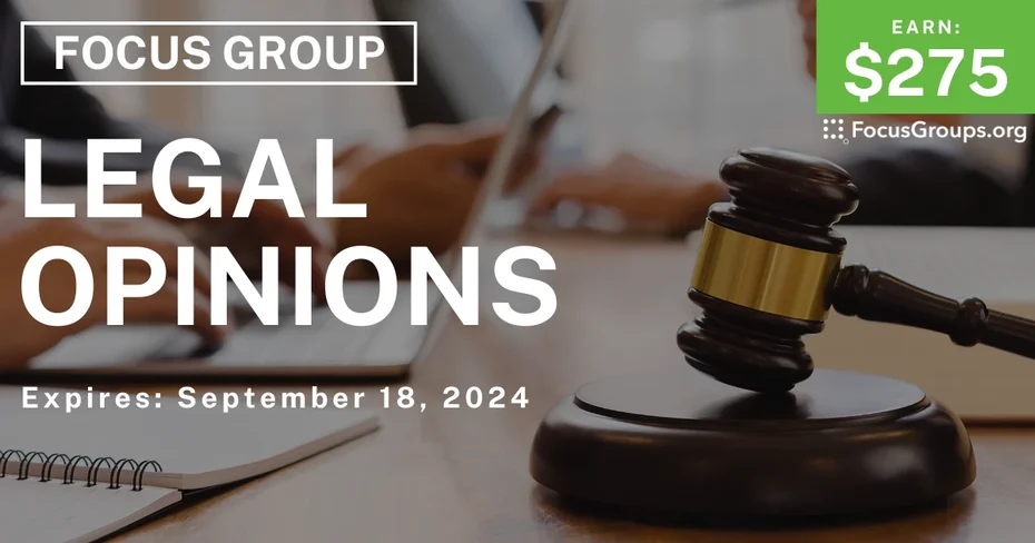 Focus Group in Detroit on Legal Opinions
