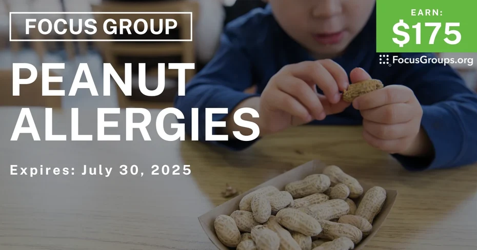 Focus Group for Parents in Denver on Peanut Allergies - $175