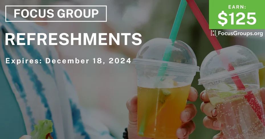 Focus Group on Refreshments