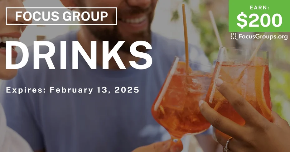 Focus Group in New Jersey on Drinks