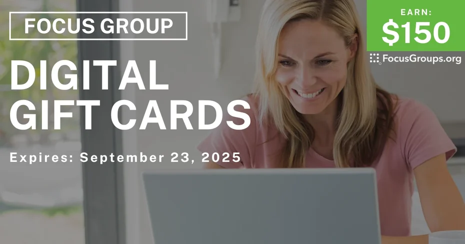 Research Study in Santa Clara on Digital Gift Cards - $150
