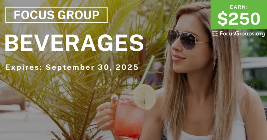 Focus Group in Denver on Beverages - $250