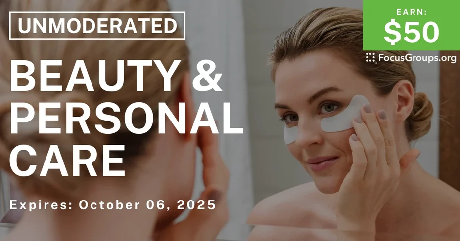 Research Study on Beauty & Personal Care - $50