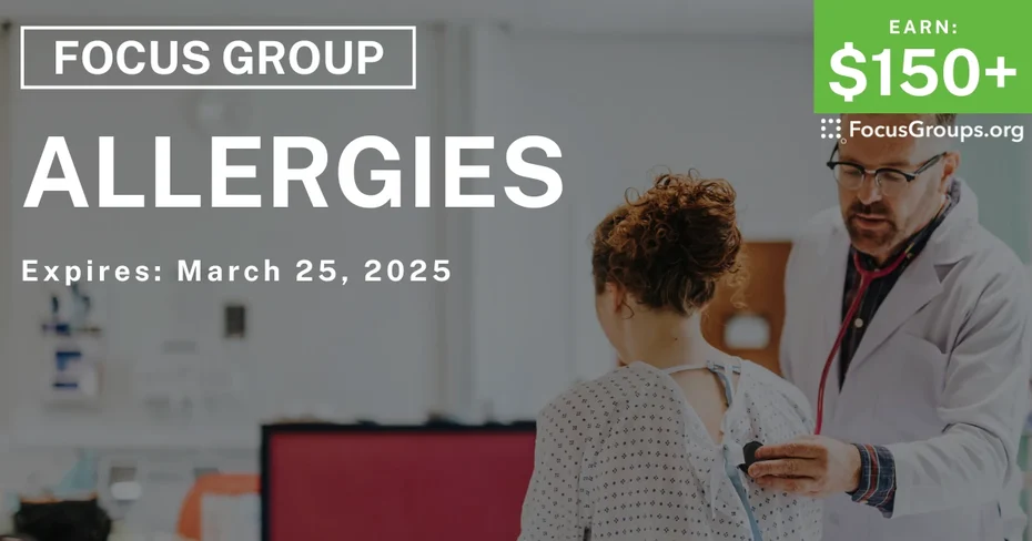 Focus Group in Boston on Allergies