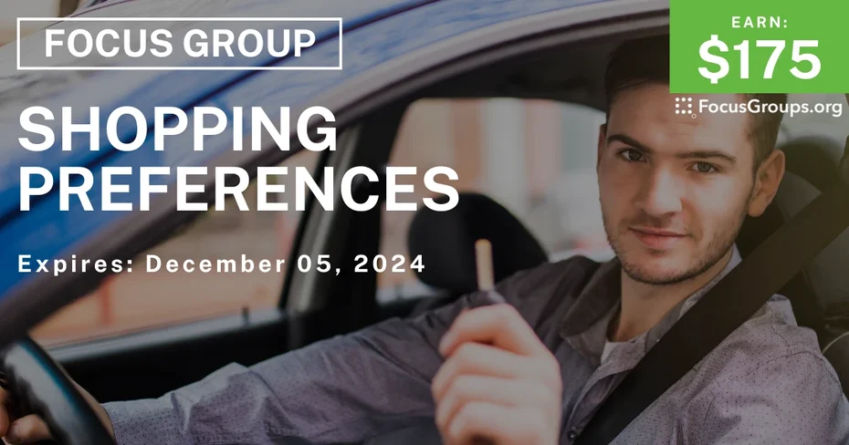 Focus Group in Philadelphia on Shopping Preferences