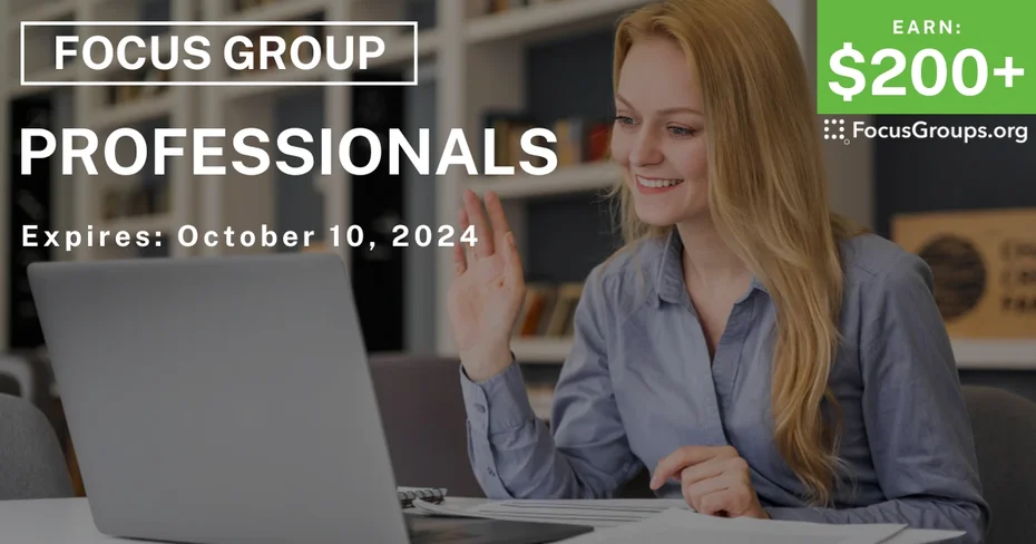 Focus Group for Professionals