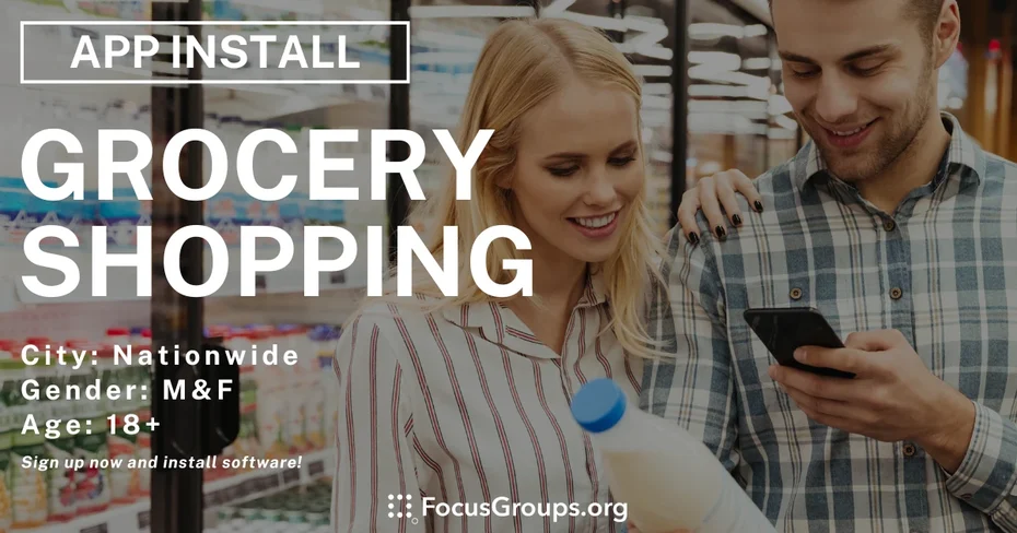 Grocery Shopping Study for Mobile Users - App Install