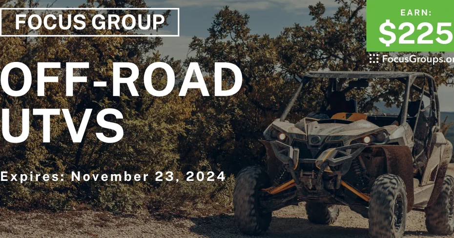 Focus Group on Off-Road UTVs