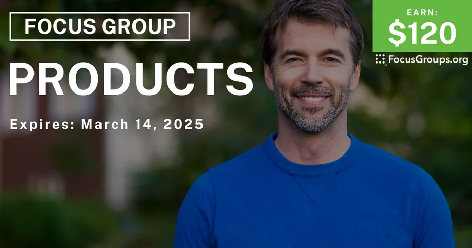 Focus Group for Men on Products