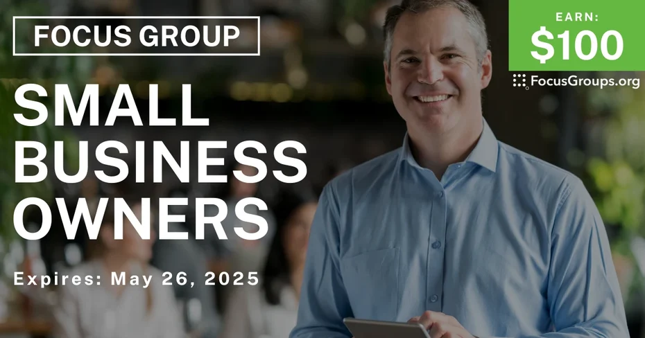 Focus Group for Small Business Owners