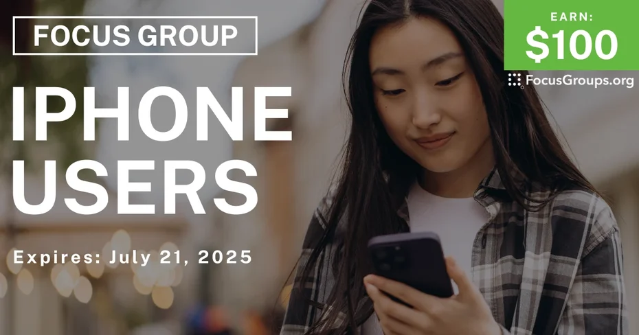 Focus Group for iPhone Users
