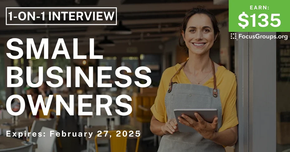 Research Study for Small Business Owners