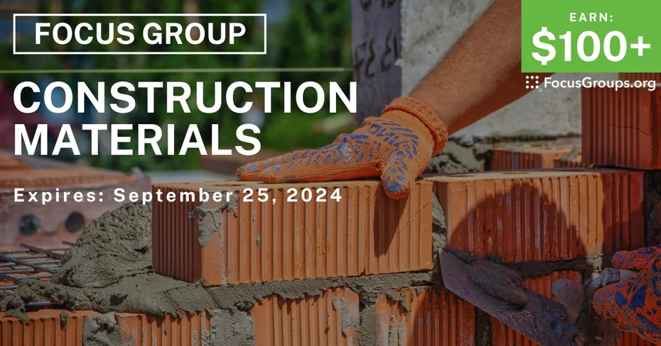 Focus Group on Construction Materials