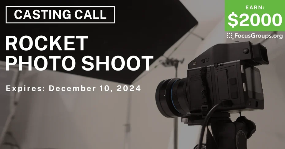 Rocket Photo Shoot Casting Call