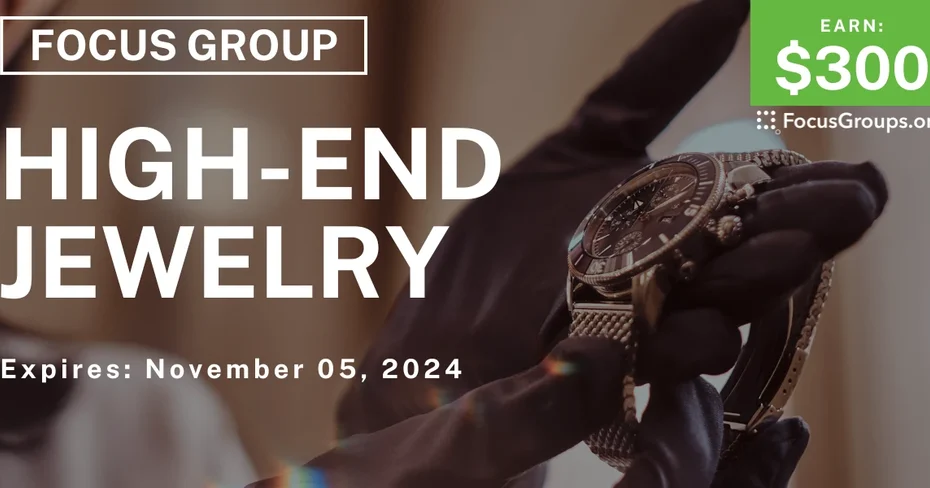 Focus Group in NYC on High-End Jewelry