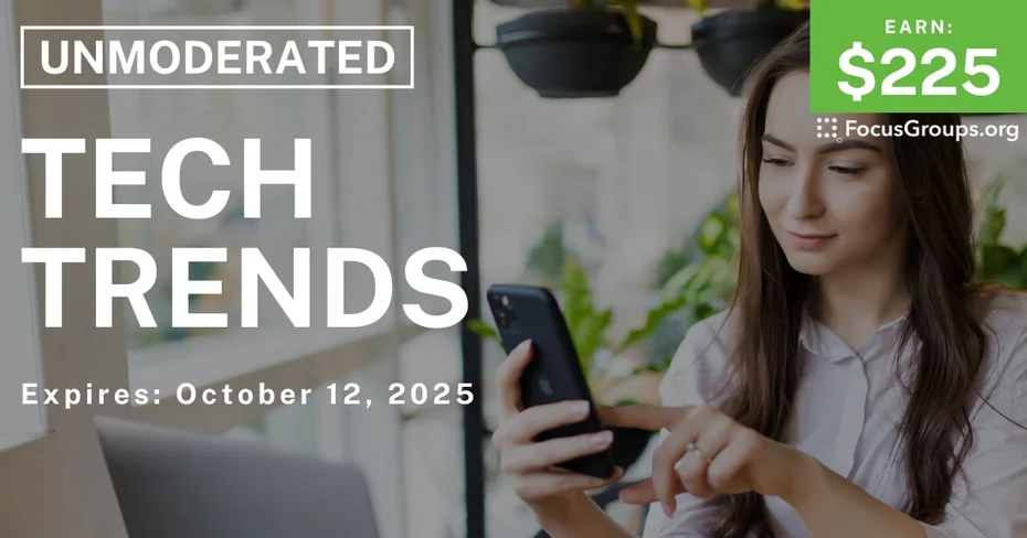 Research Study on Tech Trends - $225