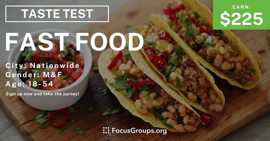 Taste Test on Fast Food