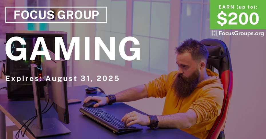 Focus Group in Austin on Gaming - up to $200