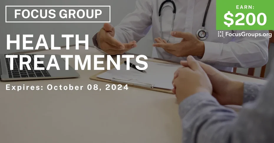 Focus Group in Cincinnati on Health Treatments