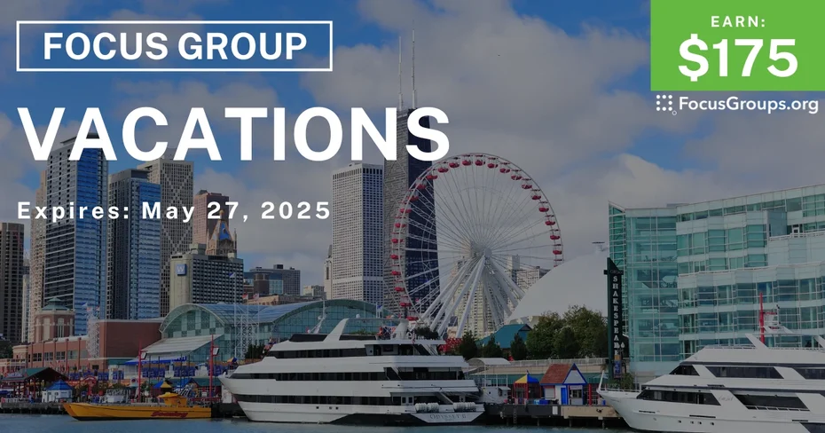Focus Group in Chicago & Atlanta on Vacations