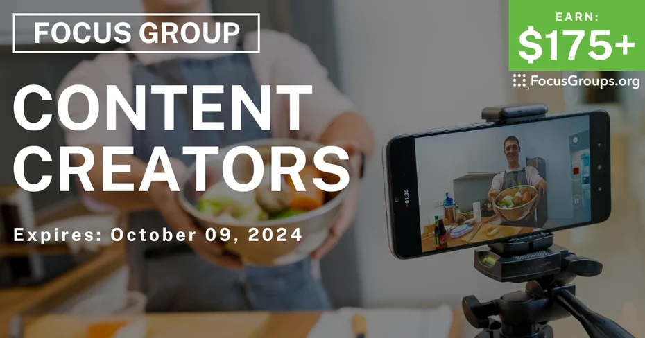 Focus Group for Content Creators