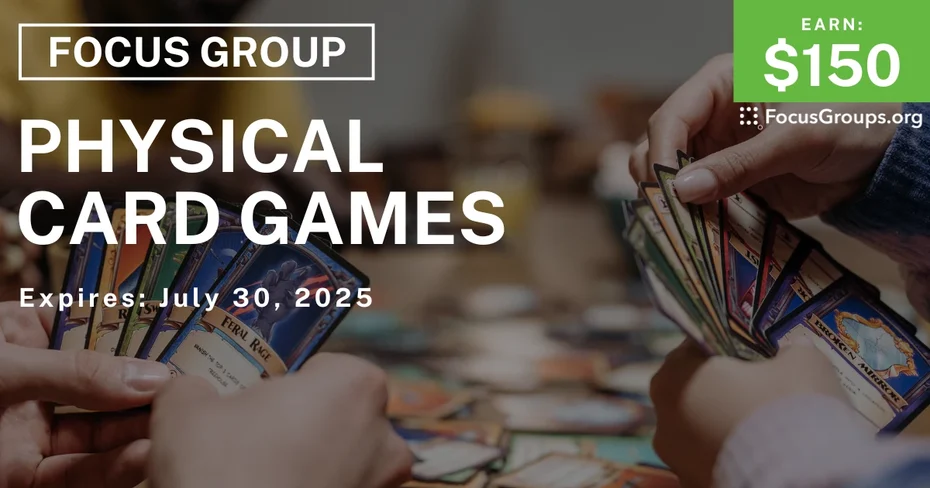 Focus Group on Physical Card Games