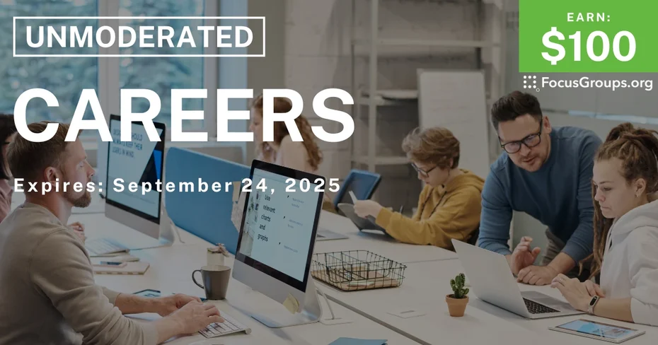 Research Study on Careers - $100