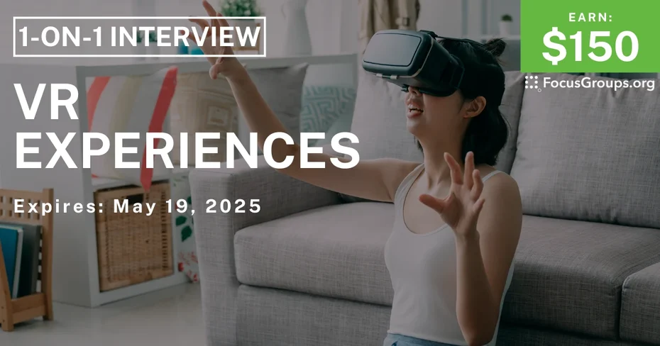 Research Study in Seattle on VR Experiences