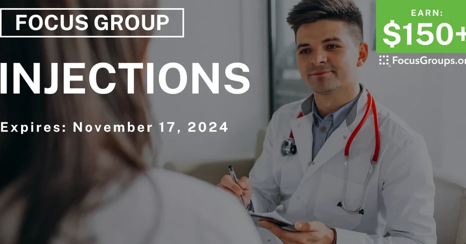 Focus Group in NYC on Injections