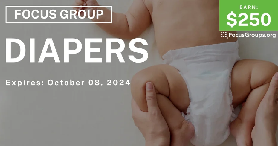 Focus Group for Moms in NY & NJ on Diapers