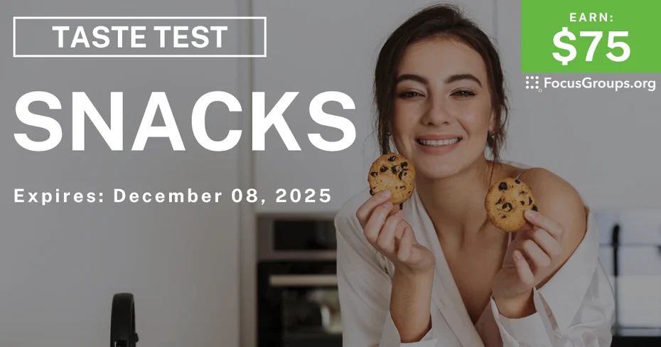 Taste Test in LA on Snacks - $75 - $75 - 11/18/2025