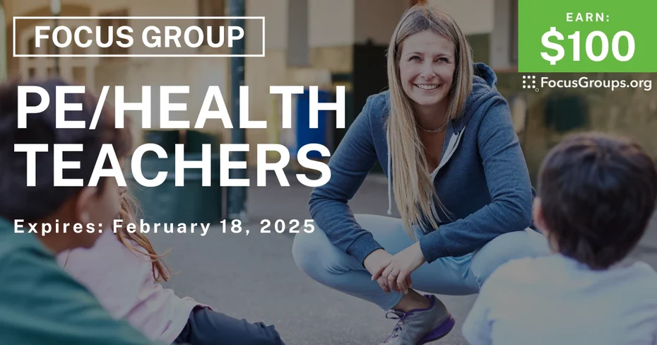 Focus Group for PE/Health Teachers